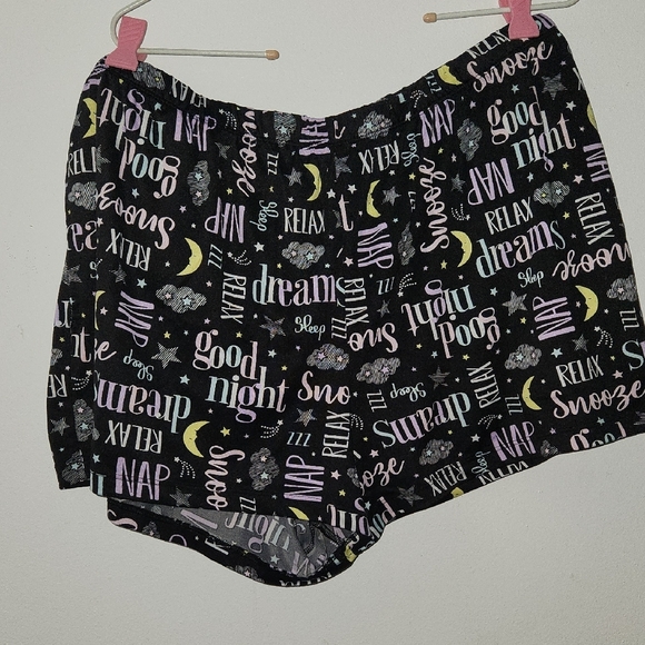 Black Sleep Shirt with Colorful Text - Picture 3 of 3